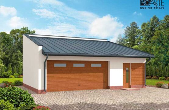 G294 garaż dwustanowiskowy z pomieszczeniem gospodarczym