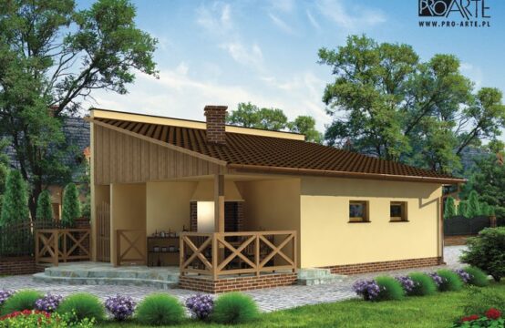 G190 garaż dwustanowiskowy z werandą