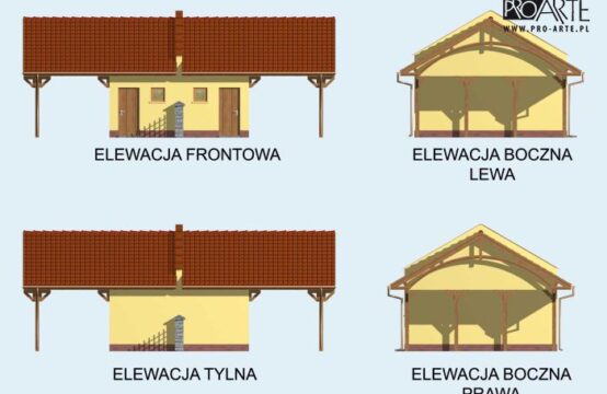 G89 bliźniak (jeden segment), projekty garaży