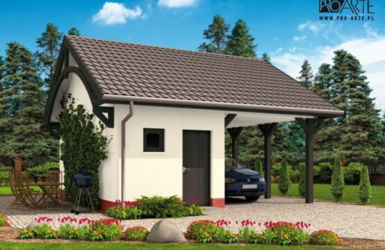 G47 szkielet drewniany, wiata garażowa