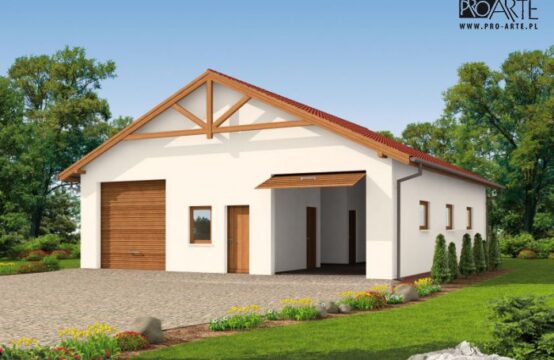 G51 szkielet drewniany, budynek garażowy