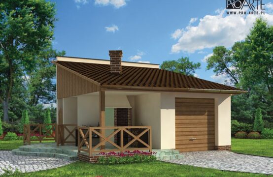 G184 garaż jednostanowiskowy z wędzarnikiem