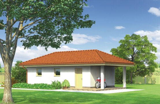 Garaż z pomieszczeniem gospodarczym G41b &#8211; G41b