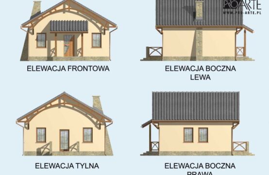 LA LORA C szkielet drewniany dom mieszkalny, całoroczny