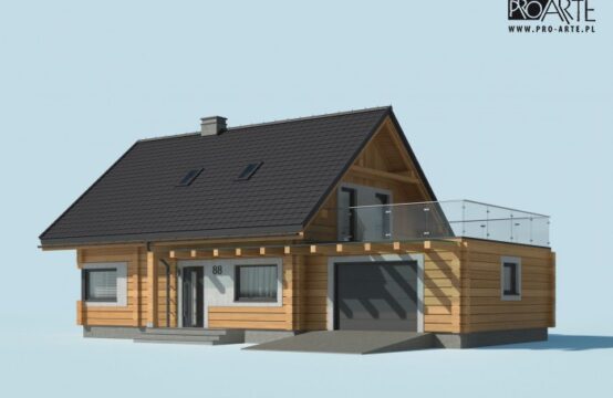 TRYPOLIS 3 projekt domu z bali drewnianych