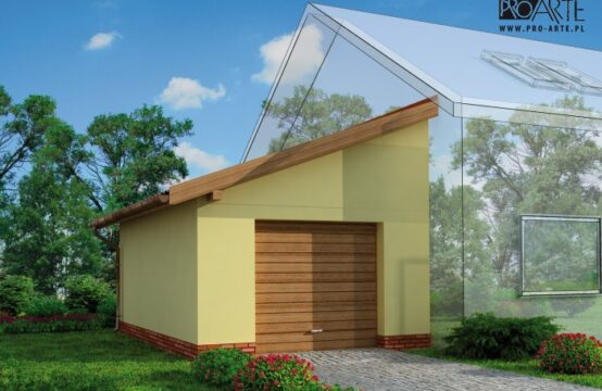 GP1 szkielet drewniany garaż dostawiany