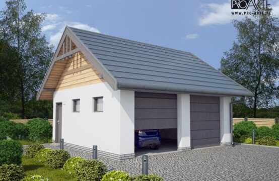 G330C szkielet drewniany, garaż dwustanowiskowy