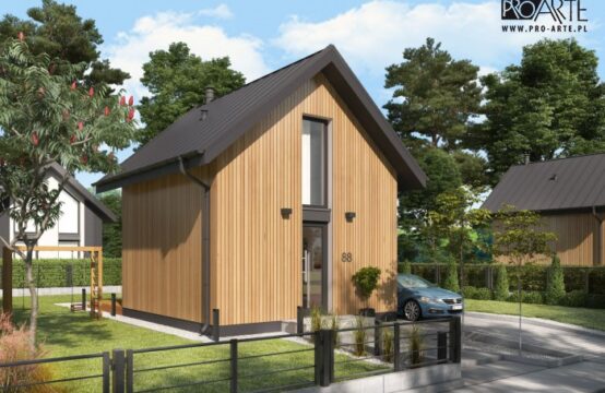 LIDO 2 A OC szkielet drewniany letniskowy, ocieplony na zgłoszenie do 35m2