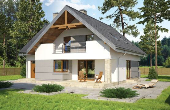 Optymalny (z wentylacją mechaniczną i rekuperacją) &#8211; EM133