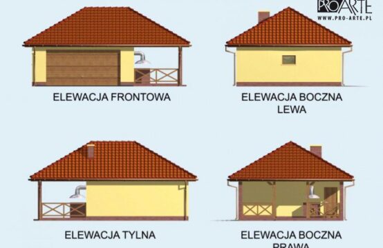G59 garaż dwustanowiskowy z wiatą