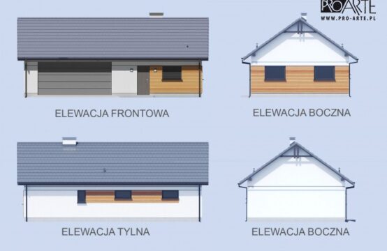 G342A garaż dwustanowiskowy z pomieszczeniami gospodarczymi