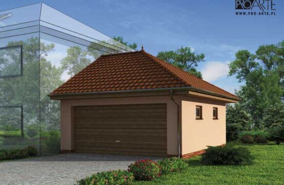 GP8 garaż dostawiany dwustanowiskowy