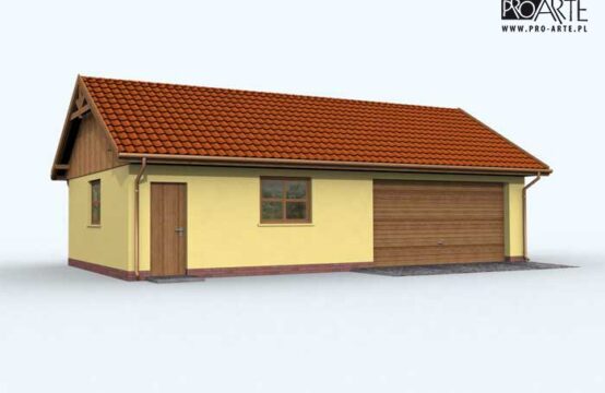 G99 garaż dwustanowiskowy z pomieszczeniem gospodarczym