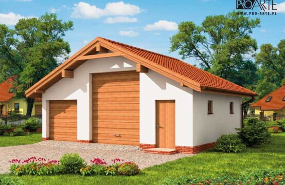 G1B garaż dwustanowiskowy