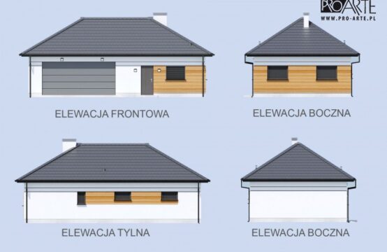 G363A garaż dwustanowiskowy z pomieszczeniami gospodarczymi