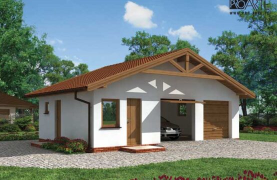 G3 garaż dwustanowiskowy z pomieszczeniami gospodarczymi