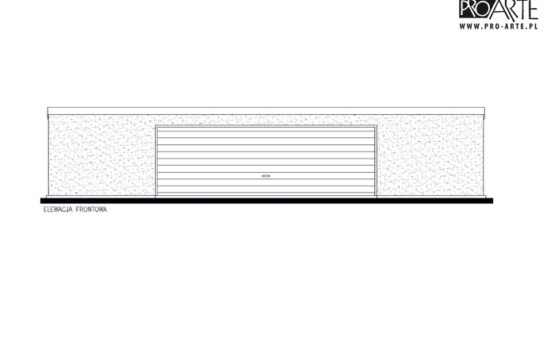 GB49 projekt garażu blaszanego dwustanowiskowego