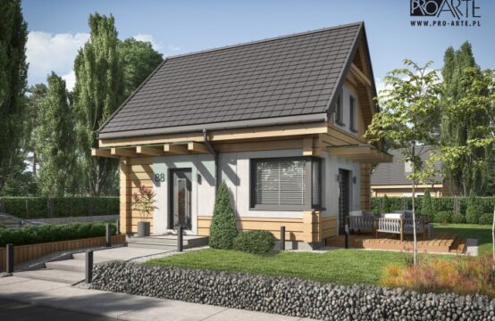 ORLEAN 7 projekt domu letniskowego z bali drewnianych