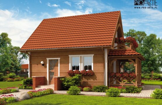 ORLEAN 2 dom letniskowy z poddaszem szkielet drewniany
