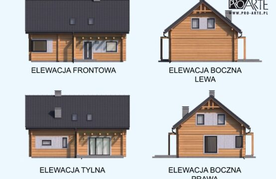 TRYPOLIS 5 projekt domu z bali drewnianych