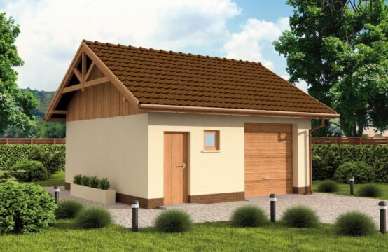 G73 garaż jednostanowiskowy z pomieszczeniem gospodarczym