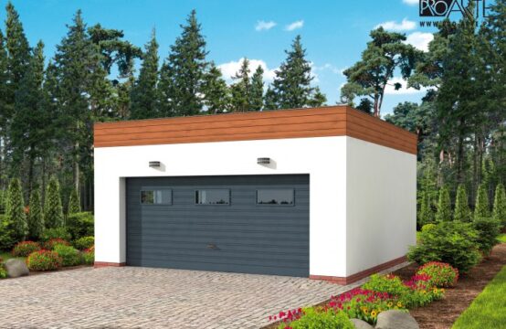 G309 szkielet drewniany garaż dwustanowiskowy