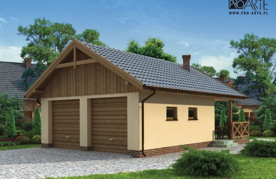 G188 garaż dwustanowiskowy z wędzarnikiem