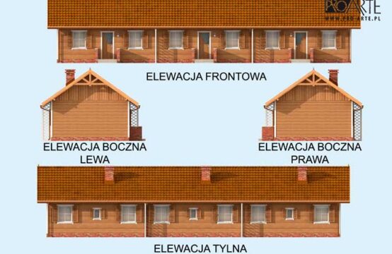 TORONTO 2 dom letniskowy (zabudowa szeregowa)