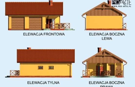 G185 garaż dwustanowiskowy z wędzarnikiem