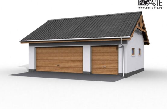 G17 szkielet drewniany, garaż trzystanowiskowy