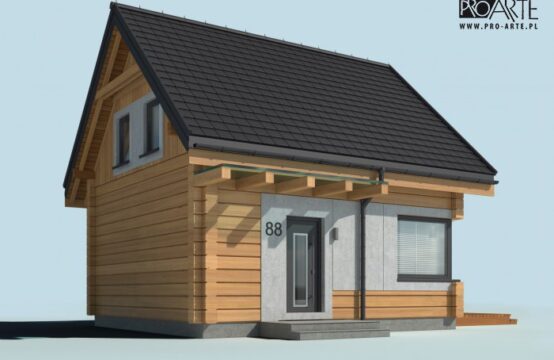 ORLEAN 7 projekt domu letniskowego z bali drewnianych
