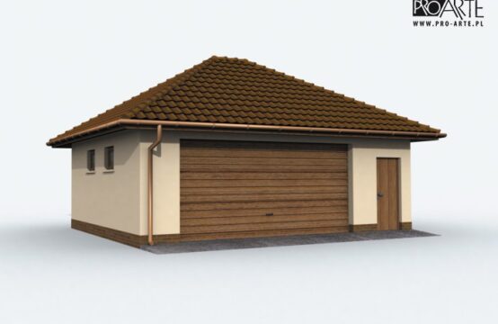 G79 szkielet drewniany garaż dwustanowiskowy
