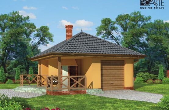 G183 garaż jednostanowiskowy z wędzarnikiem