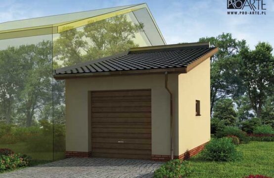 GP3  projekt budynku gospodarczego dostawianego
