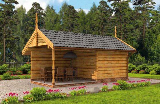 G52 budynek gospodarczy z bali drewnianych