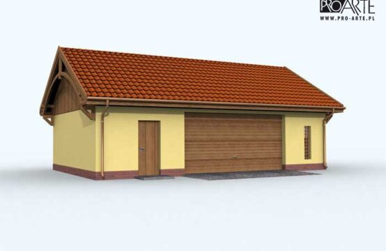 G103 garaż dwustanowiskowy z pomieszczeniem gospodarczym
