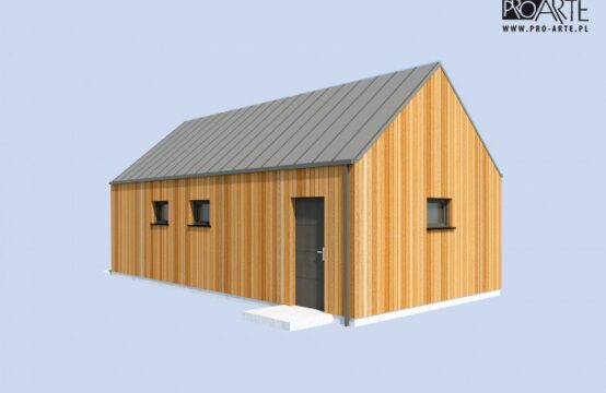 G365A garaż jednostanowiskowy z pomieszczeniem gospodarczym