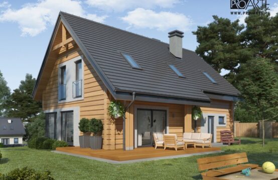 RIO 2 projekt domu z bali drewnianych