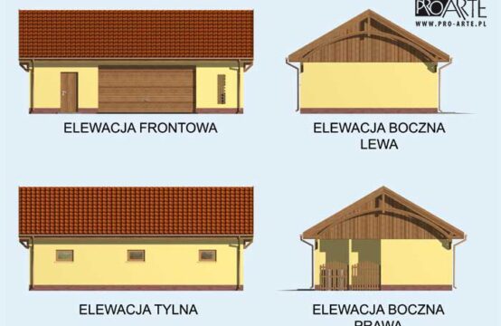 G103 garaż dwustanowiskowy z pomieszczeniem gospodarczym
