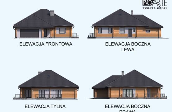 ALEXANDRIA projekt domu z bali drewnianych
