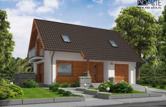 KATANIA 2 szkielet drewniany, dom jednorodzinny z poddaszem użytkowym