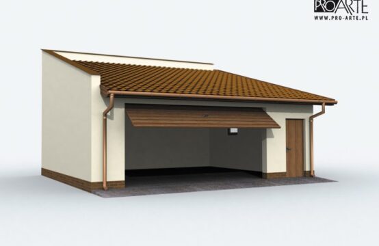 G80 szkielet drewniany garaż dwustanowiskowy