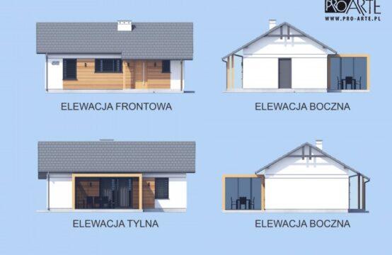 MIAMI C szkielet drewniany dom mieszkalny, całoroczny