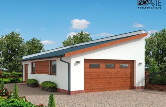 G318 garaż dwustanowiskowy z pomieszczeniem gospodarczym