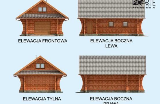 G4 budynek gospodarczy z bali drewnianych