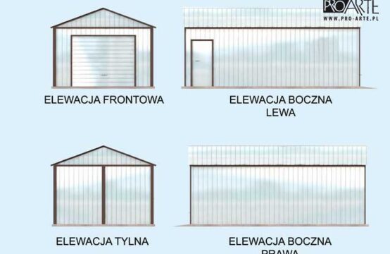 GB35 projekt budynku gospodarczego