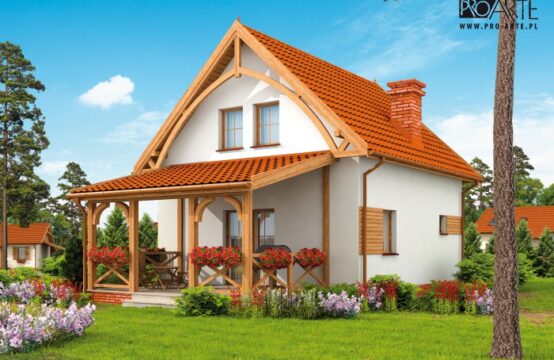 ORLEAN 3 dom letniskowy z poddaszem szkielet drewniany