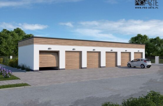 G341 garaż sześciostanowiskowy