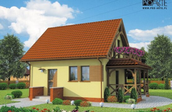 ORLEAN dom letniskowy z poddaszem szkielet drewniany