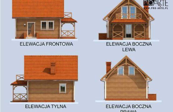 ORLEAN 2 dom letniskowy z poddaszem